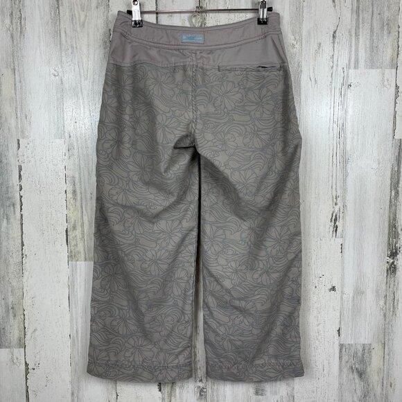 Patagonia Water Girl capri board pant floral print swim surf beach gray size 2 - Picture 9 of 12
